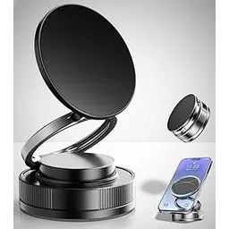 Dangfly 360° Magnetic Vacuum Phone Mount | Strong Magnetic Car & Desktop Holder | Universal Smartphone Compatible | Shockproof, Stable Grip, Multi-Surface Suction Mount-picture-29