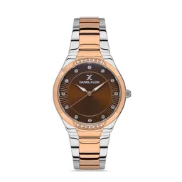 Daniel Klein Premium Women Brown Embellished Dial &  Straps Analogue WatchDK.1.13216-3-picture-17