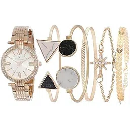 daniel klein Stainless Steel Rose Gold Dial Gift Set Analog Watch With Bracelet For Women (Pack Of 6) - DKg004-1-picture-12