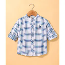 Dapper Dudes Full Sleeves Checked Shirt - Peacock Green-picture-22