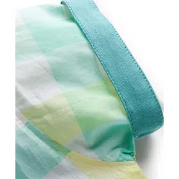 Dapper Dudes Half Sleeves Checked Shirt With Attached Tee - Green image 4