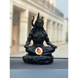 DARIDRA BHANJAN Black Religious Idol Showpiece image 5