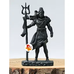 DARIDRA BHANJAN Black Shiva Religious Idol Showpiece-picture-30