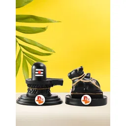 DARIDRA BHANJAN Black Shivling Nandi Religious Idol Showpiece-picture-36