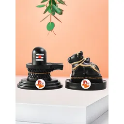DARIDRA BHANJAN Black Shivling Nandi Religious Idol Showpiece-picture-38