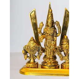 DARIDRA BHANJAN Gold-Toned Religious Idol Showpiece-picture-38