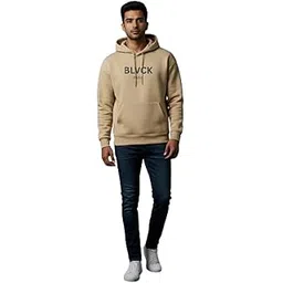 dark drive Men's Heavyweight Hoodie for Winter with Two Pocket - Premium Cotton Fleece, Black-picture-23