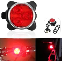 dark horse Imported Bicycle 3 LED 4 Mode USB Recharegable Rear Light Red LED Rear Break Light-picture-23