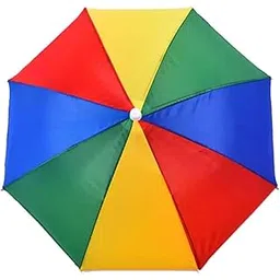 Hat Umbrella For Kids Girls And Boys Multicolor Cap Hat Umbrella For Adults,Women,Men (Multicolor) Pack Of 1-image-40