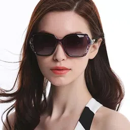 dark wost Gradient, Riding Glasses, UV Protection Retro Square Sunglasses (54)-picture-39