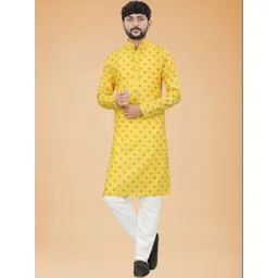 DARKCHILL Men Printed Regular Kurta with Pyjamas-picture-36