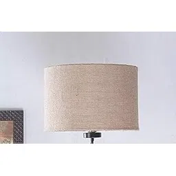 DARKROOM Light Jute Burlap Lampshade, Brown (12" x 12" x 8") for Table and Floor Lamps-picture-10