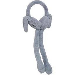 darshan mart Plush Elephant Earmuffs, Grey, Soft Fabric, Winter Ear Warmers, Cute Animal Design (Navy Blue)-picture-36