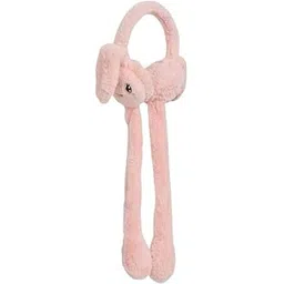 darshan mart Plush Elephant Earmuffs, Grey, Soft Fabric, Winter Ear Warmers, Cute Animal Design (Pink)-picture-42