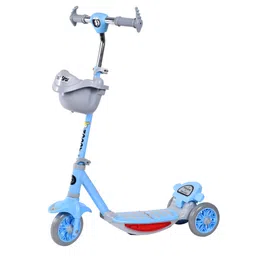 Dash Star Noddy Road Runner Kick Scooter for Kids with Music & Lighting of above 3 Years, Skating Scooter for Boys|Girls| (Blue)-picture-12