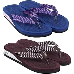 dashny Women's (1437-1434) |Extra Super Soft Comfortable Slippers |Nevy Brown Casual Slides Slippers-picture-35