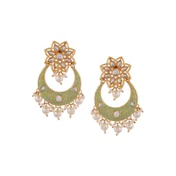 DASTOOR Brass-Plated Contemporary Chandbalis  Earrings-picture-17