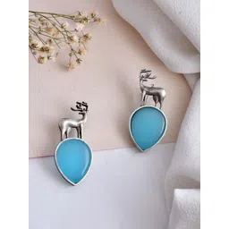 DASTOOR Silver-Plated Animal Shaped Drop Earrings-picture-35