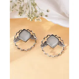 DASTOOR Silver Plated Studs Earrings-picture-34