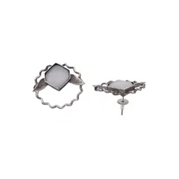 DASTOOR Silver Plated Studs Earrings image 3
