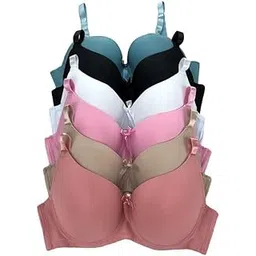 davina fashions Seamless Soft Comfort Padded Pushup Bra for Women's and Girls(Pack of 2) Random Colours as per Availability-picture-28