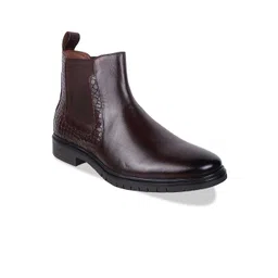DAVINCHI Men Leather High-Top Chelsea Boots-picture-27