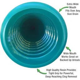 Dayish Sink Plunger for Toilet Kitchen Drain Unblocker Dredging Pipe-Cleaner Suction Rubber Household Bathroom Kitchen Accessories (Multi-Colour) image 5