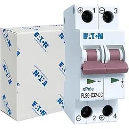 Daystar Solar Eaton xPole PLS6-C32 DC MCB 32A 500V 2-Pole Circuit Breaker for Solar & Industrial DC Systems | Flame & Water Resistant | Faster Tripping-picture-22