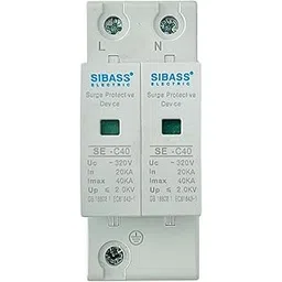 SIBASS ELECTRIC AC SINGLE PHASE SPD SURGE PROTECTION DEVICE 320V 2 POLE (SE-C40)-image-7