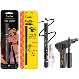 dazller Eye Essential Hi-Def Eyeliner + Kreamy Kajal, 0.35g + Mascara, 4.1g + Eyebrow, 1.5 g-picture-26