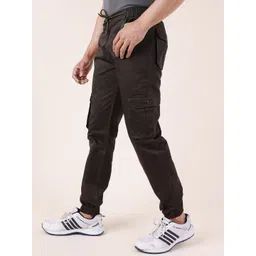DAZORA Men Mid-Rise Straight Fit Cotton Cargos Trousers-picture-23