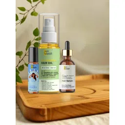 Dazze and blussh Set Of 3 Divine Dew Hair Oil, Hair Serum & Stress Away Roll On-picture-18