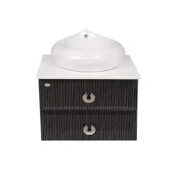 DAZZLE 610x470x450 mm PVC Membrane Finish Wall Based Vanities Rain Black, W-1260-B-picture-41