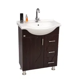 DAZZLE 660x450x830 mm PVC Membrane Finish Floor Based Vanities Wenge, 560-C-picture-39