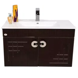 DAZZLE 810x490x450 mm PVC Membrane Finish Wall Based Vanities Wenge, W-2775-Z-picture-20