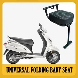DZRD-XT Universal Folding Baby Seat Compatible for Activa 5G Single Bike Seat Cover For Hero, Honda, TVS, Suzuki Access, Access 125, Activa, Activa 3G, Activa 4G, Activa 5G, Activa 6G, Activa i, Jupiter-image-48