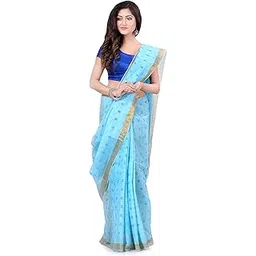 db desh bidesh Women`s Bengal Tant Kerala Print Design Pure Handloom Cotton Saree Without Blouse Piece-picture-25