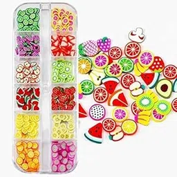 D.B.Z. ® 3D Nail Art Kit Fruit 12 Designs & Shapes Nail Art Slices Colorful Crystal Fruit Clay Nail Slice Nails Sequins DIY Nail Art Marking Tools (Assorted Fruit Design)-picture-27