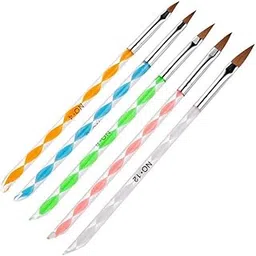 D.B.Z. ® 5 Pcs Acrylic Nail Brush, Nail Brushes for Acrylic Application, Acrylic Nail Art Tips Builder Brush, Nail Polish Brush Pen Nail Art Brush Set Kit for Nail Art Salon (5 Pcs IN 1 Set)-picture-37