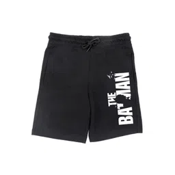 DC by Wear Your Mind Boys Black Typography Printed Batman Shorts-picture-42