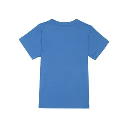 DC by Wear Your Mind Boys Blue & Red Cotton Printed T-shirt image 2