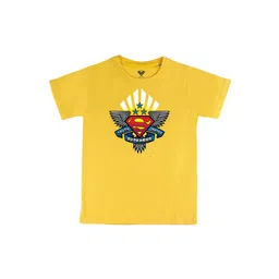 DC by Wear Your Mind Boys Yellow Superman Printed Cotton T-shirt-picture-36