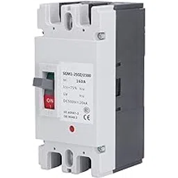 DC Circuit Breaker, 2P Molded Box Circuit Breakers, 160A, 20kA Interrupt Capacity, for Solar Solar Wind Voltaic Hydroelectric Systems-image-5
