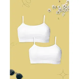dchica Girls Pack Of 2 Double Layer Premium Cotton Non-Wired Non Padded Beginners Bra DCBRJU6863/xxxs-picture-29