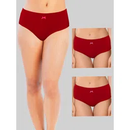 DChica Pack Of 3 Cotton Mid Waist Hipster Briefs-picture-22