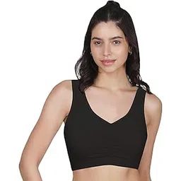 dchica Padded Sports Bra for Women's, High Impact Broad Strap Sports Bra, Removable Pads, Non Wired T-Shirt Bra, Full Coverage, Elasticated Underband, Daily Use Running Bra (Pack of 1)-picture-42