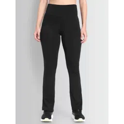 Dcyphr Deep Black Flaired Fit Sports Trackpants-picture-33