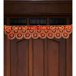 d'dass Traditional Handmade Bandarwal Red Velvet 38 Inch Welcome Torans-picture-27