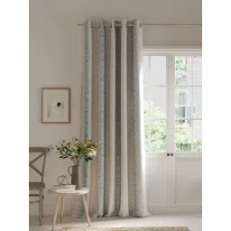 DDecor Abstract Grey Polyester 7 ft Door Curtain-picture-24