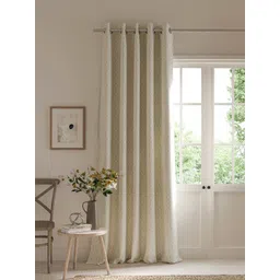 DDecor Beige & White Ethnic Motifs Room Darkening Door Curtain-picture-28